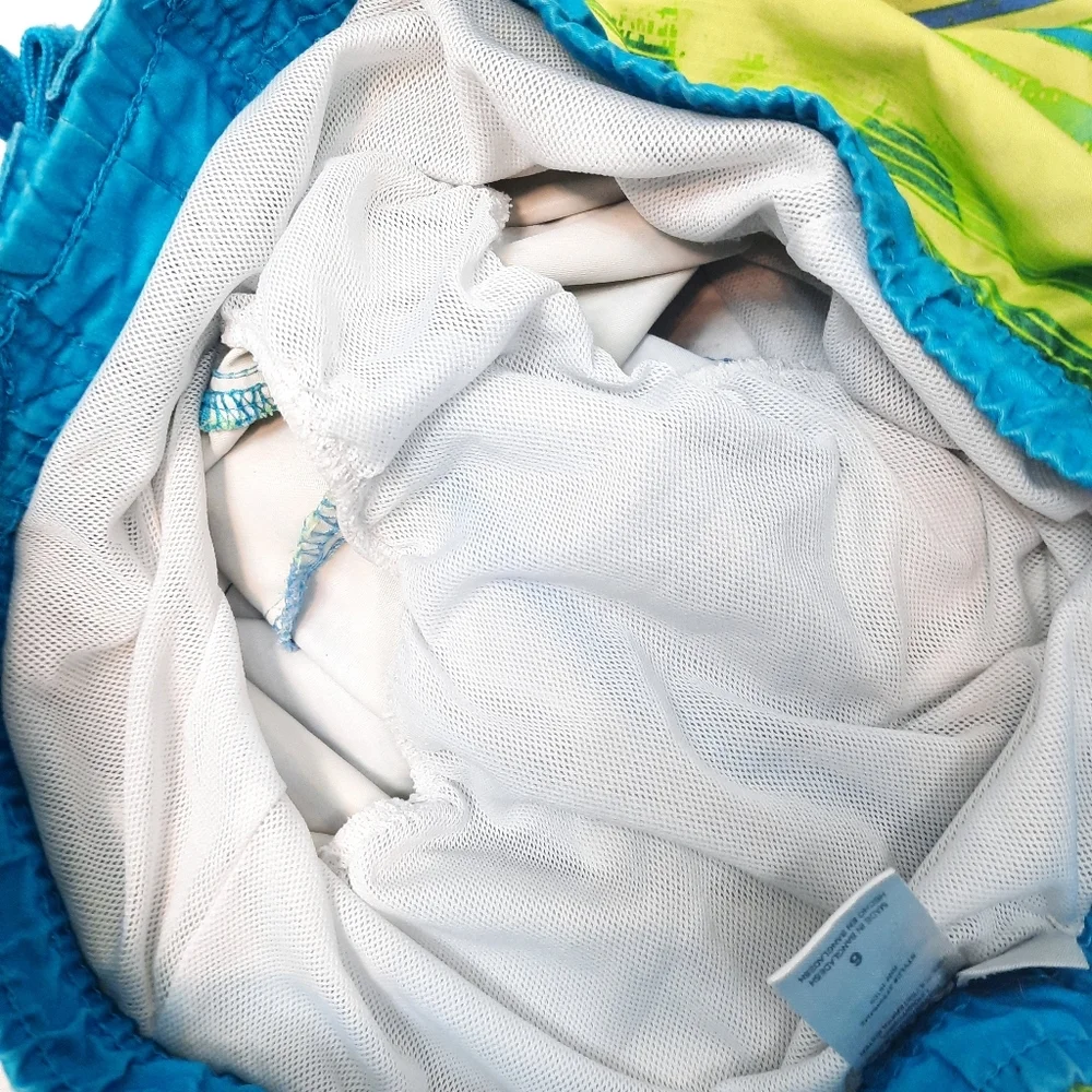 Maui and Sons Neon Yellow and Blue Swim Trunks Sz 6 Boys- Make Offer❣️ - Picture 6 of 12